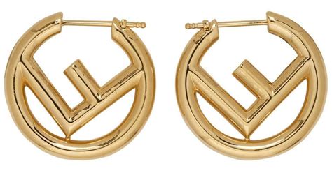 fendi gold hoop earrings.